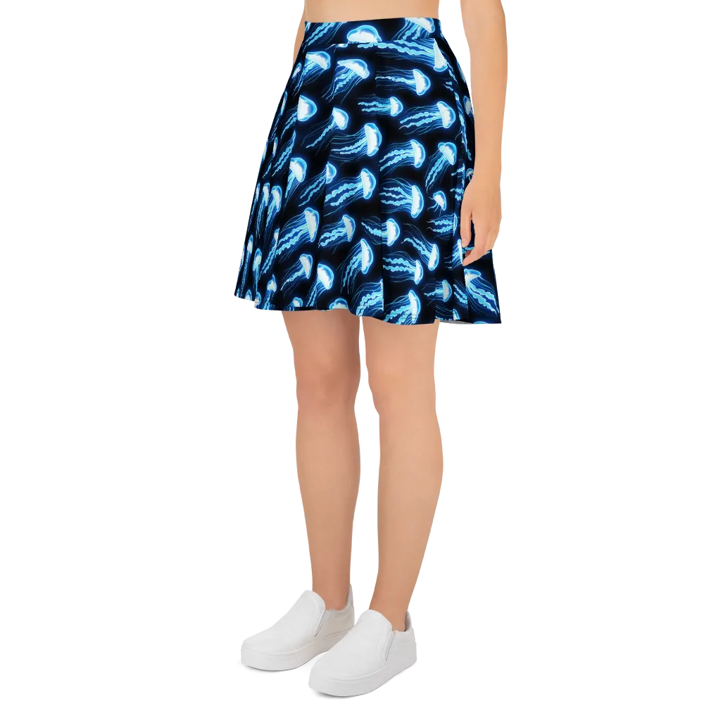 Midnight Jelly on Skater Skirt — Left