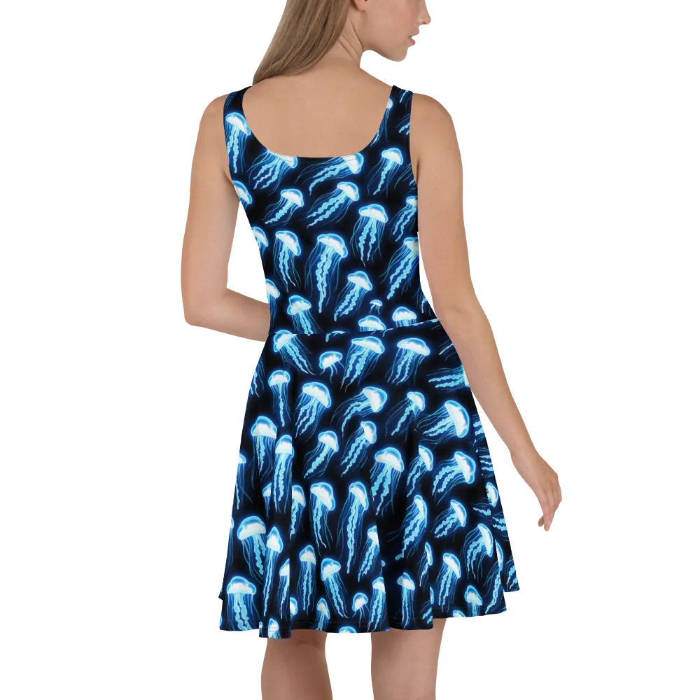 Midnight Jelly on Skater Dress — Back