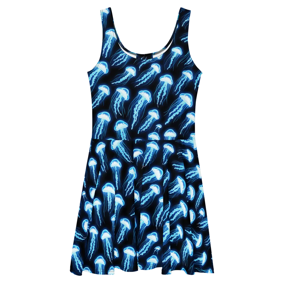 Midnight Jelly on Skater Dress — Front