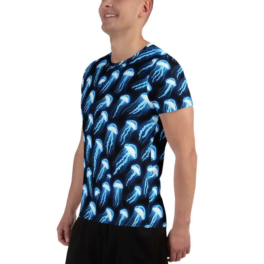 Midnight Jelly on Men's Athletic T-Shirt — Left