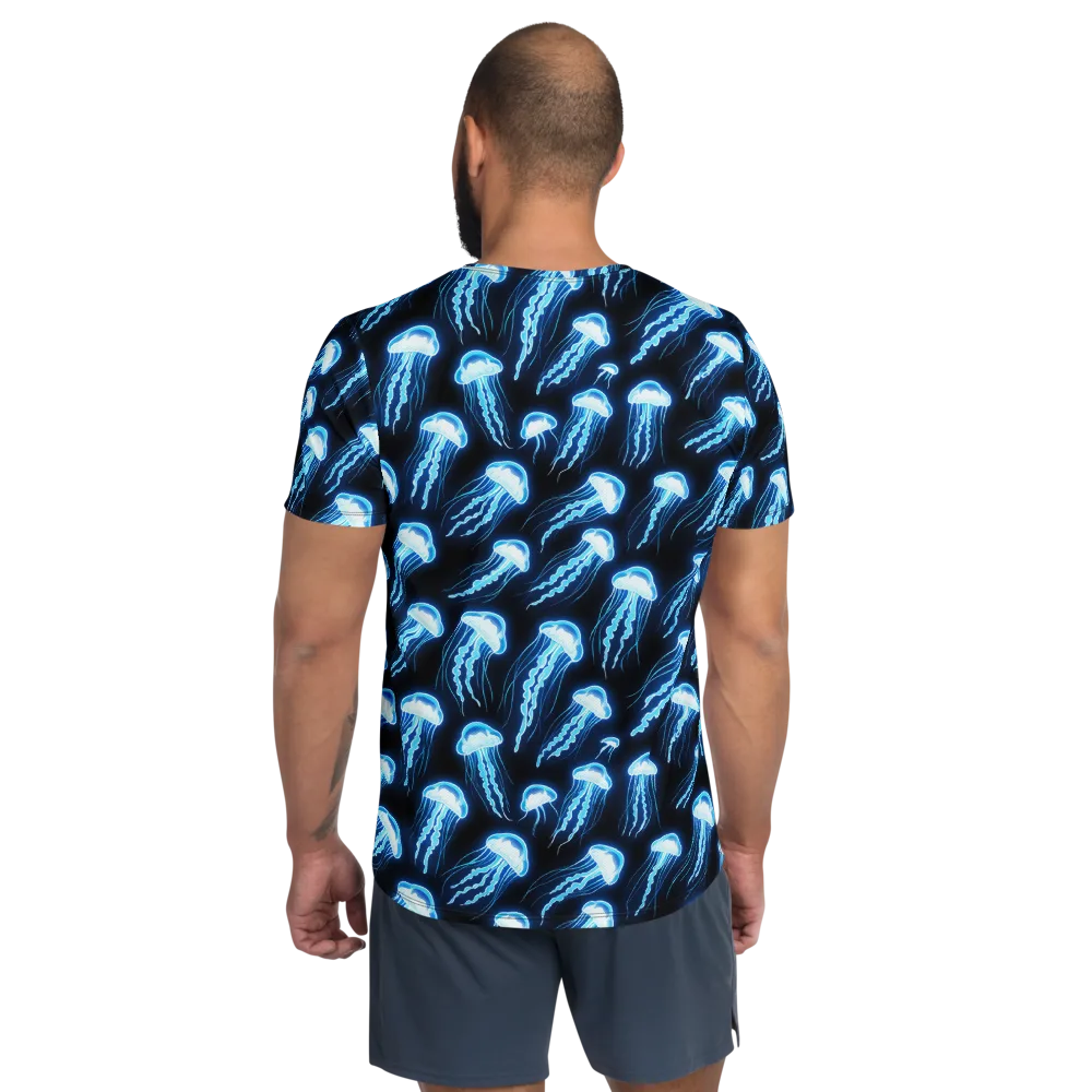 Midnight Jelly on Men's Athletic T-Shirt — Back