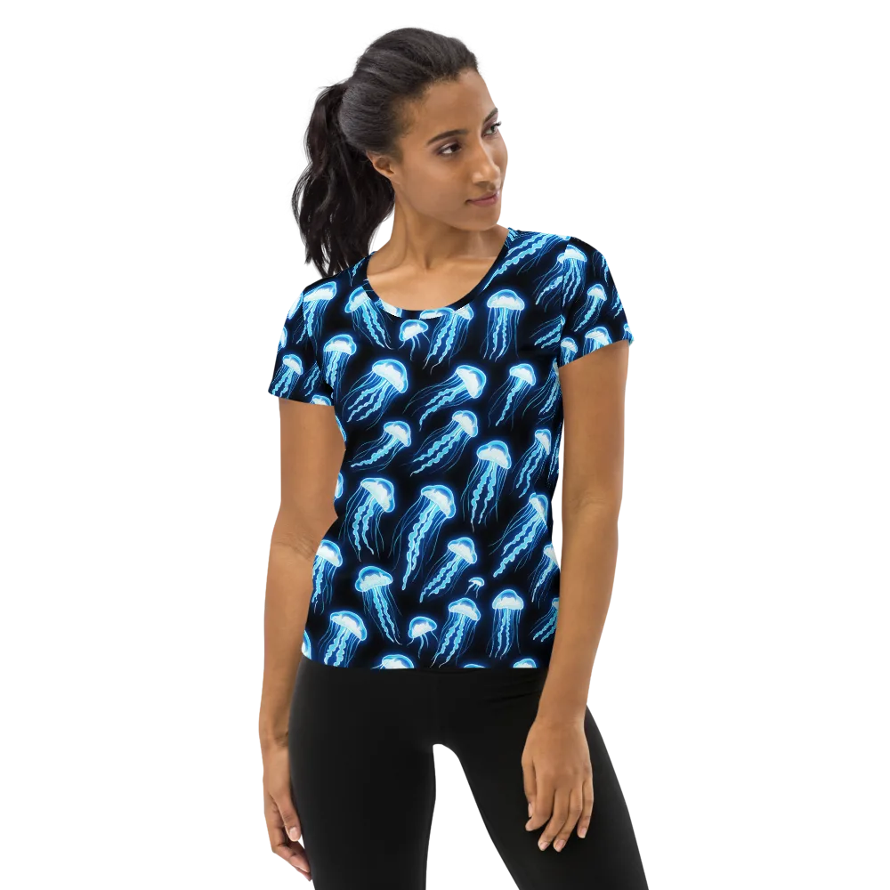 Midnight Jelly on Women's Athletic T-Shirt — Front