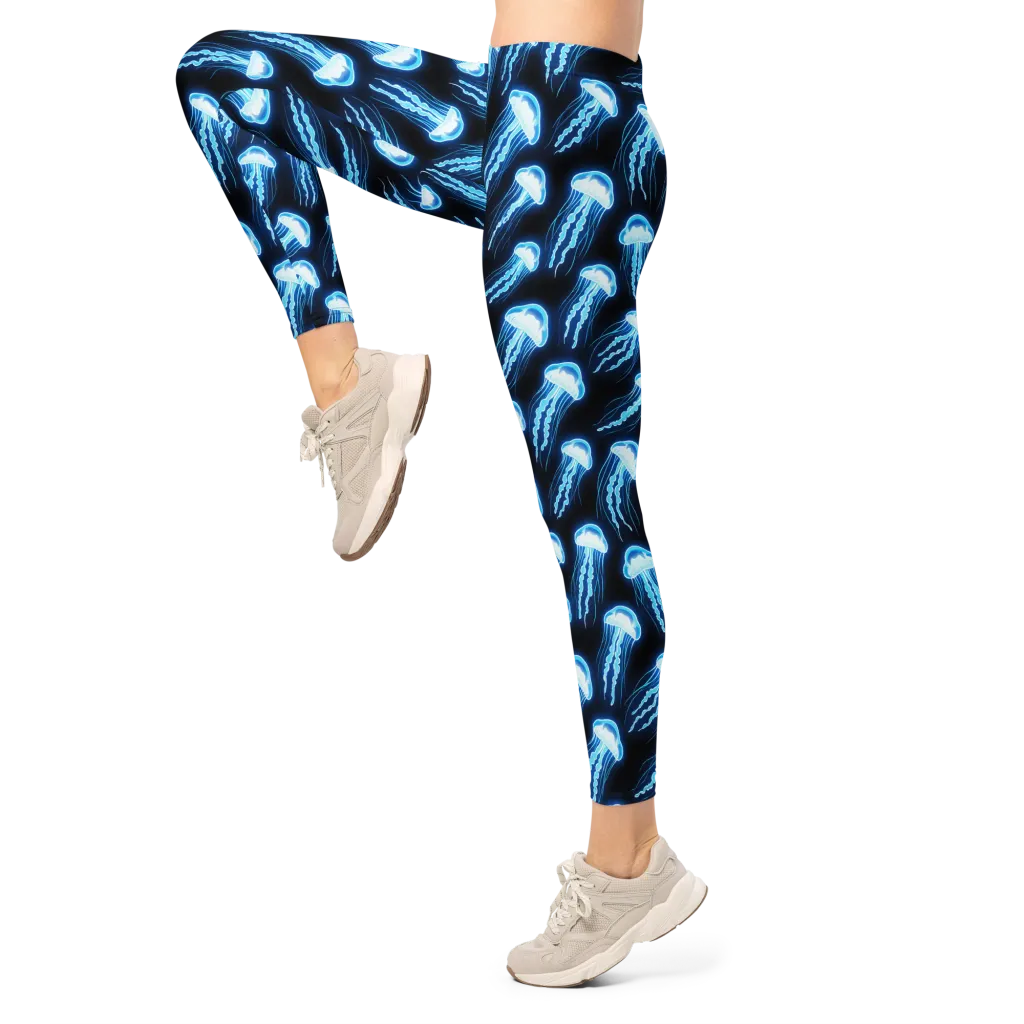 Midnight Jelly on Leggings — Left