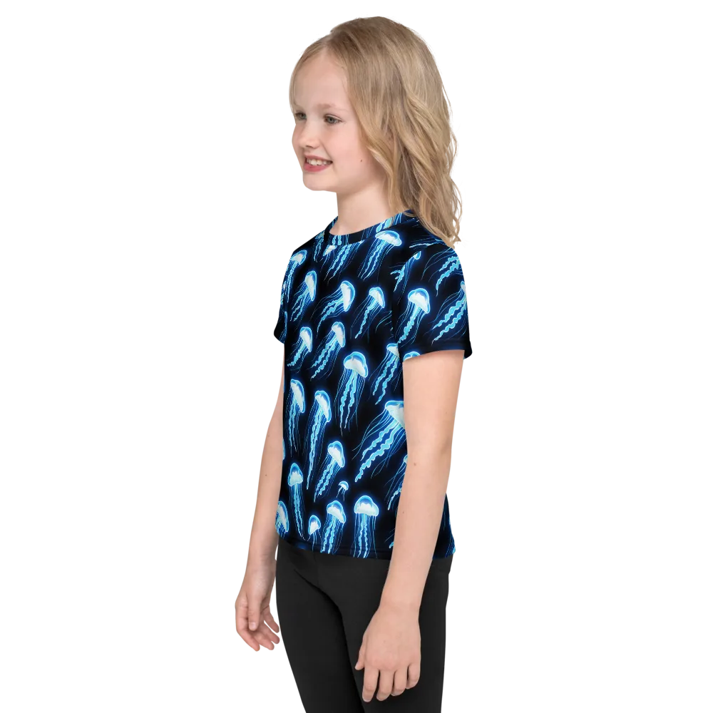 Midnight Jelly on Kids Crew Neck T-Shirt — Left