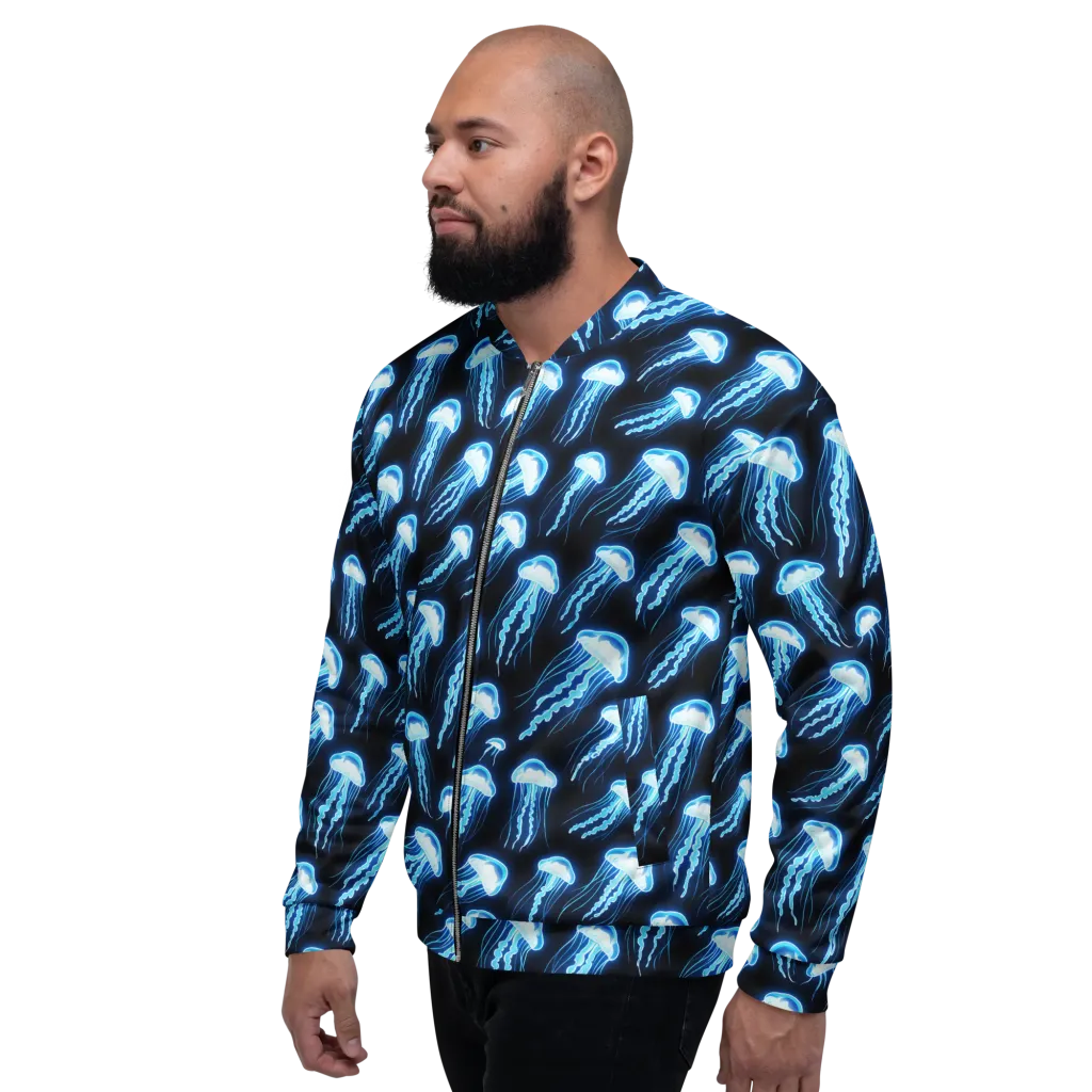 Midnight Jelly on Bomber Jacket — Left