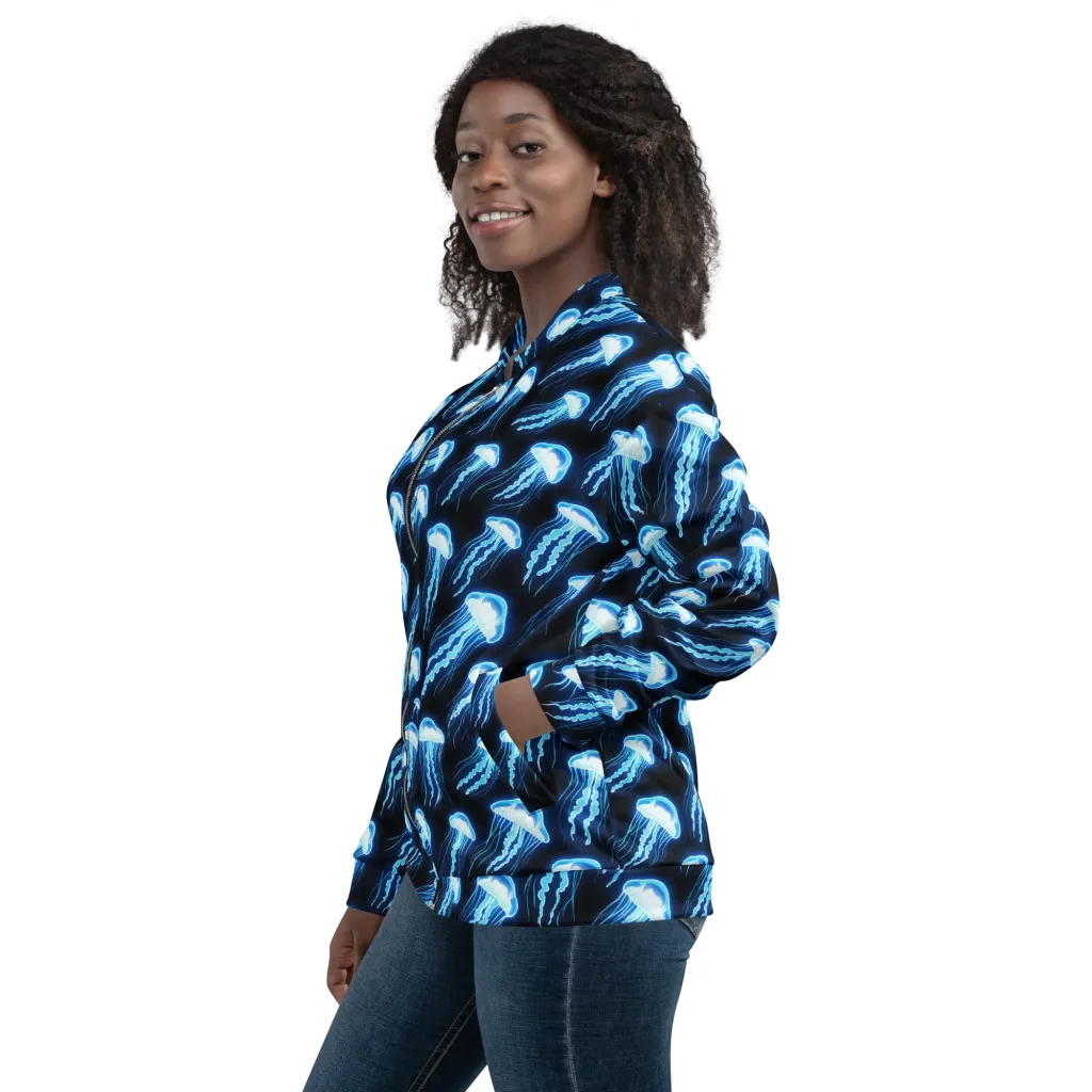 Midnight Jelly on Bomber Jacket — Left