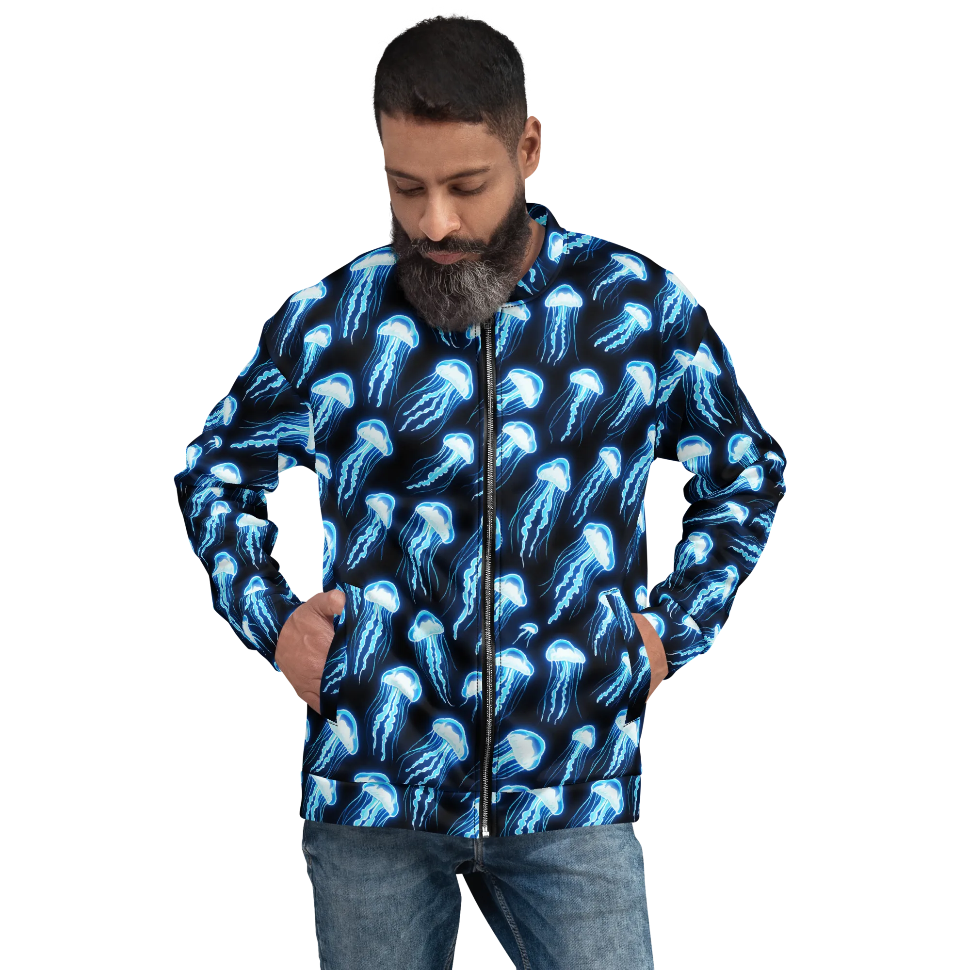 Midnight Jelly on Bomber Jacket — Front
