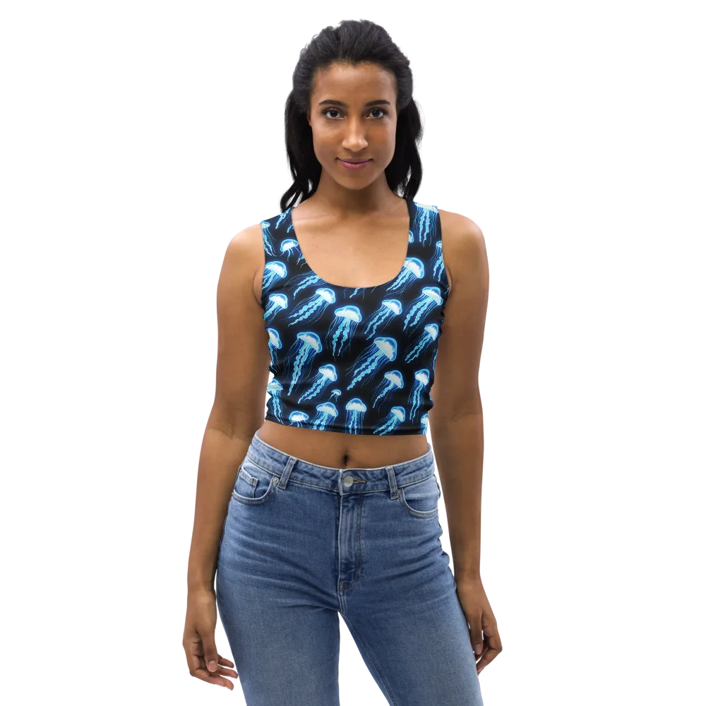Midnight Jelly on Crop Top — Front