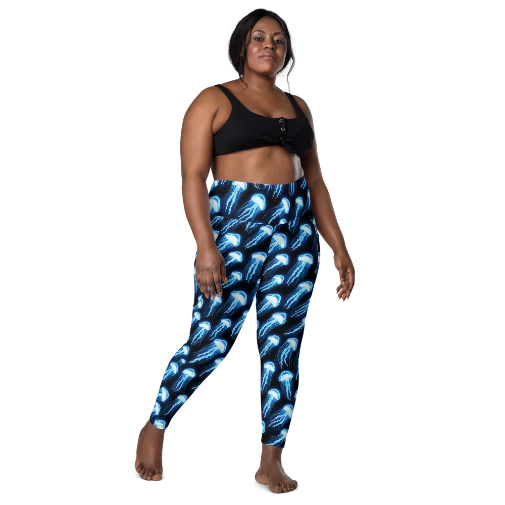 Midnight Jelly on Leggings with Pockets — Front