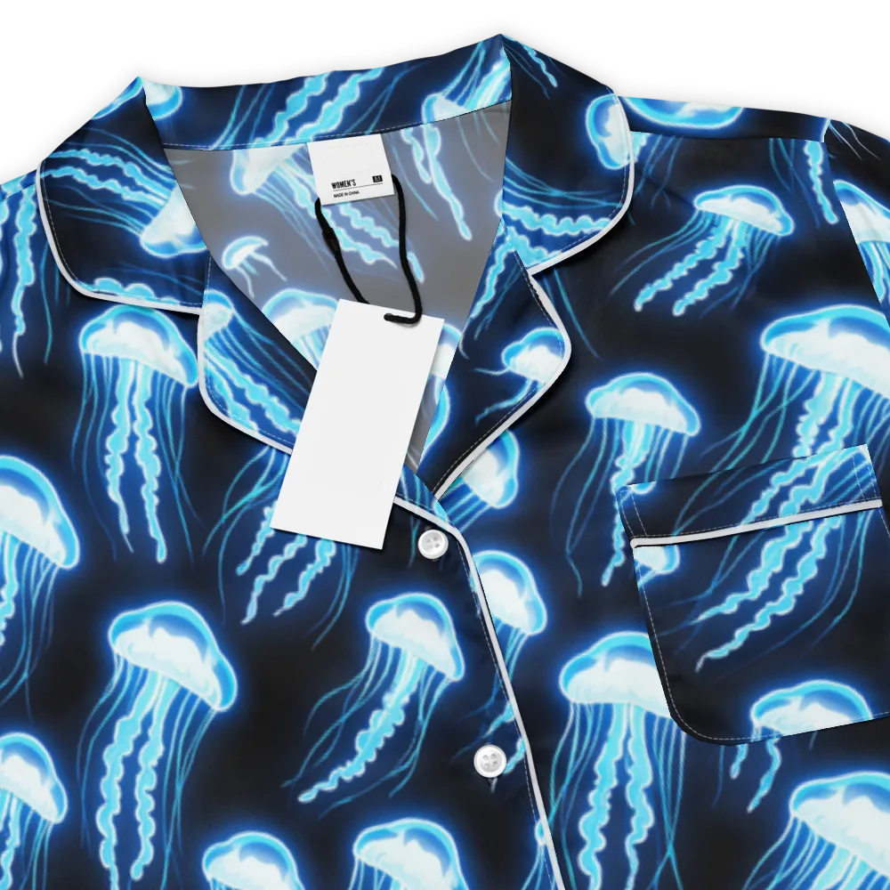 Midnight Jelly on Women's Short Sleeve Pajama Top — Product details