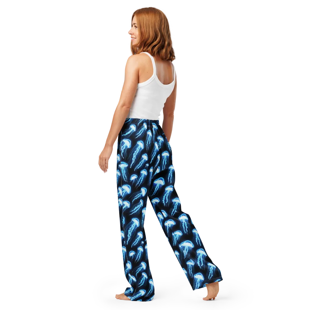 Midnight Jelly on Women's Pajama Pants — Back
