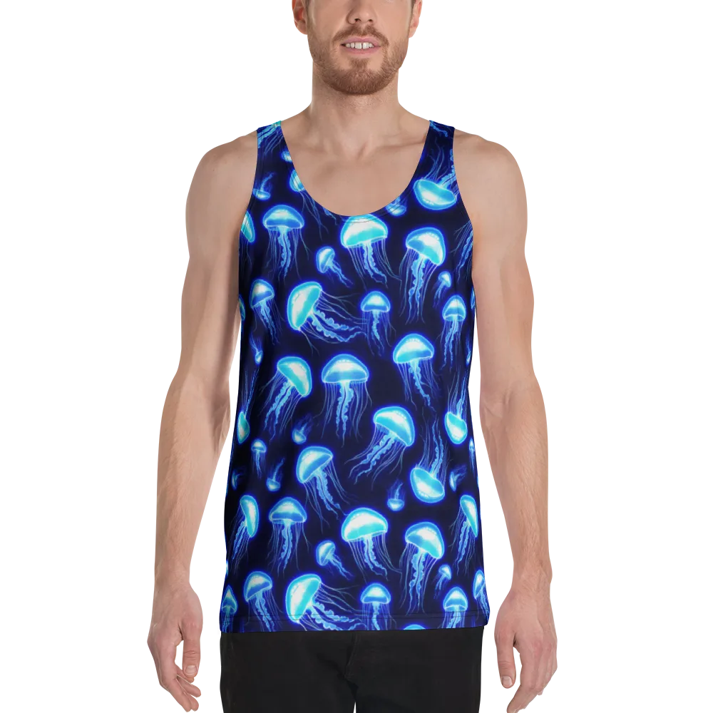Azure Jellyscape on Men's Tank Top — Front