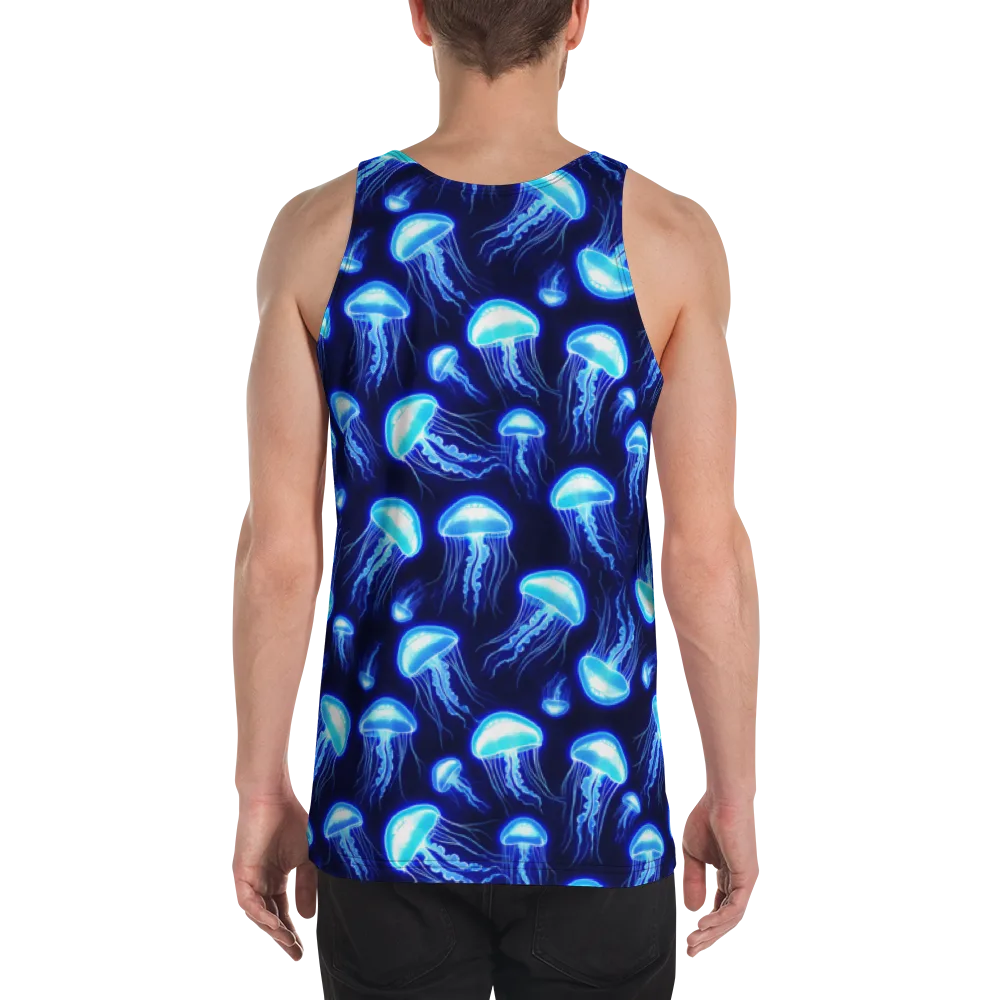 Azure Jellyscape on Men's Tank Top — Back