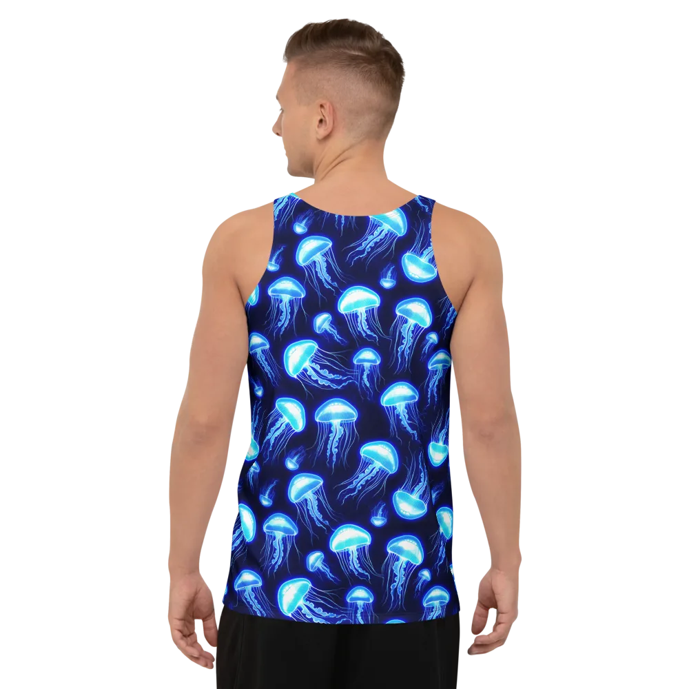 Azure Jellyscape on Men's Tank Top — Back