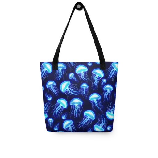 Azure Jellyscape on a Tote Bag