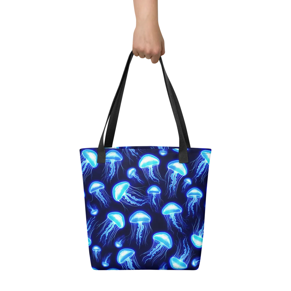 Azure Jellyscape on Tote Bag — Front