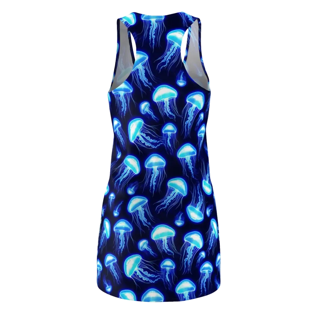 Azure Jellyscape on Racerback Dress — Back