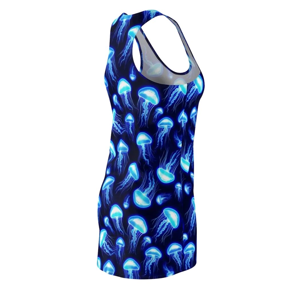 Azure Jellyscape on Racerback Dress — Back Side