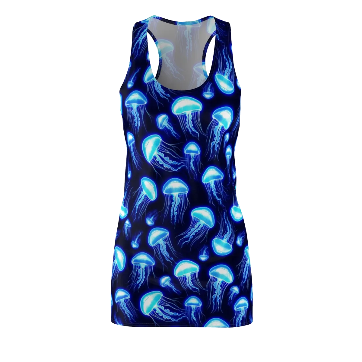 Azure Jellyscape on Racerback Dress — Front