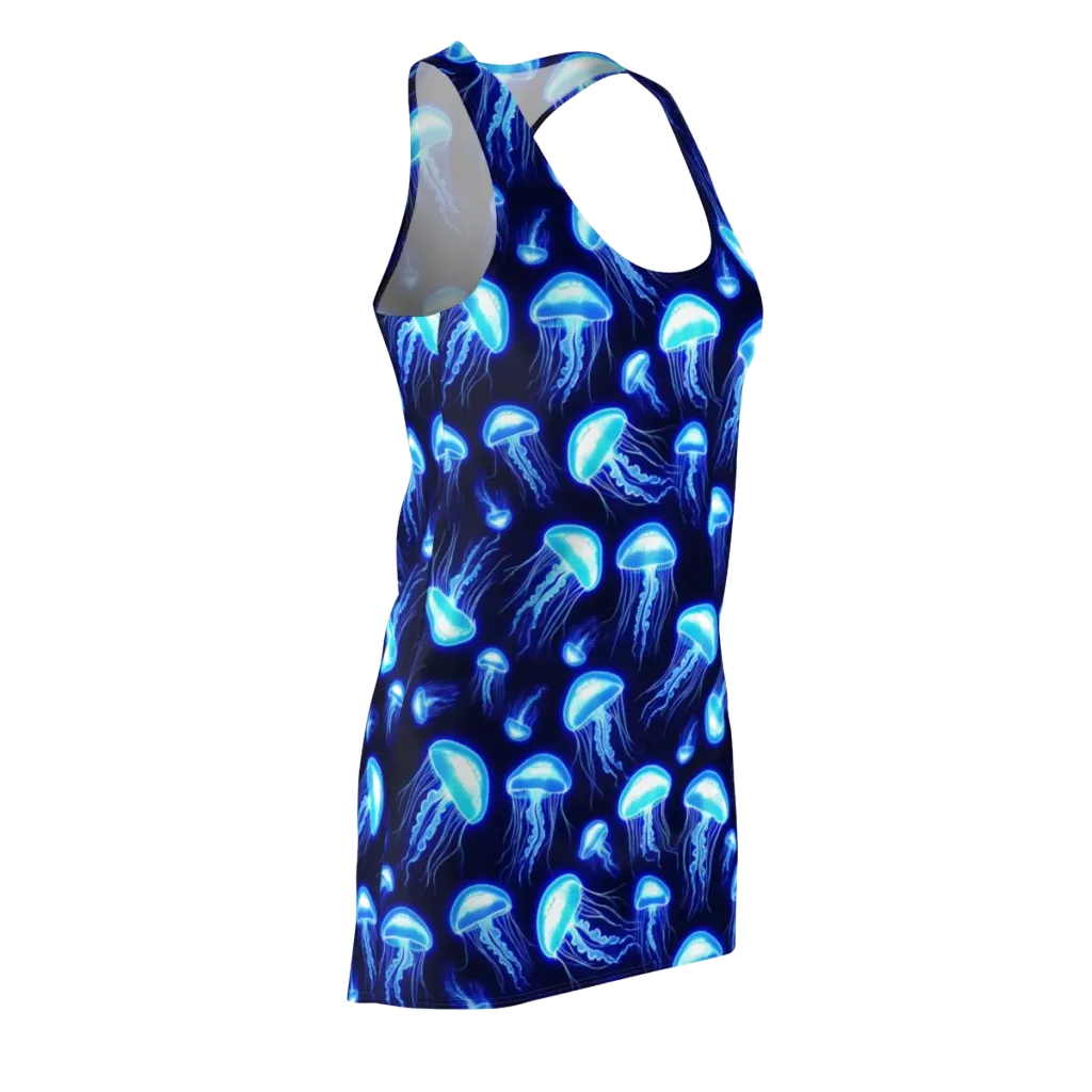 Azure Jellyscape on Racerback Dress — Front Side