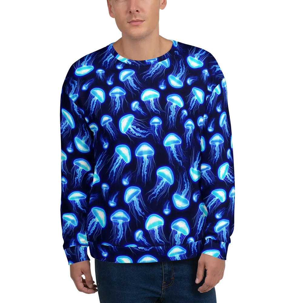 Azure Jellyscape on Sweatshirt — Front