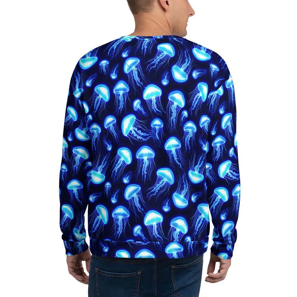 Azure Jellyscape on Sweatshirt — Back