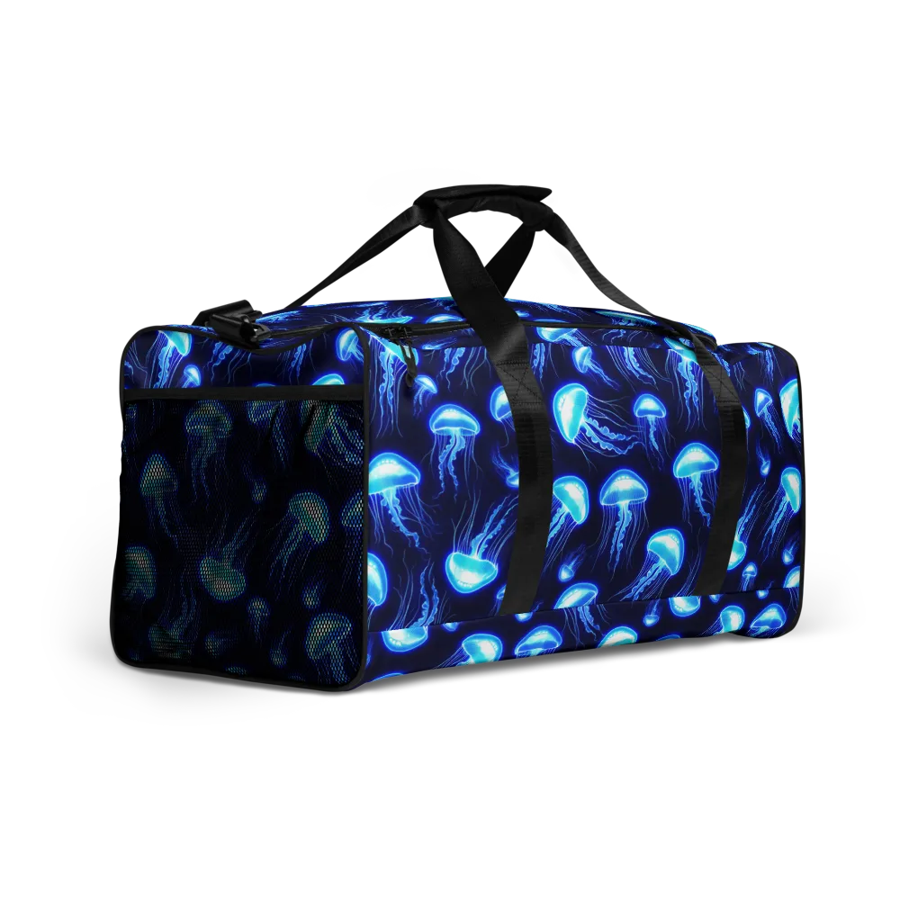 Azure Jellyscape on Duffle Bag — Right Front