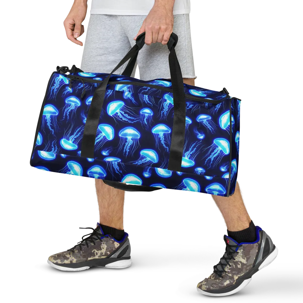 Azure Jellyscape on Duffle Bag — Front