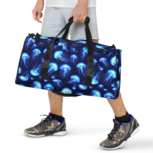Azure Jellyscape on a Duffle Bag