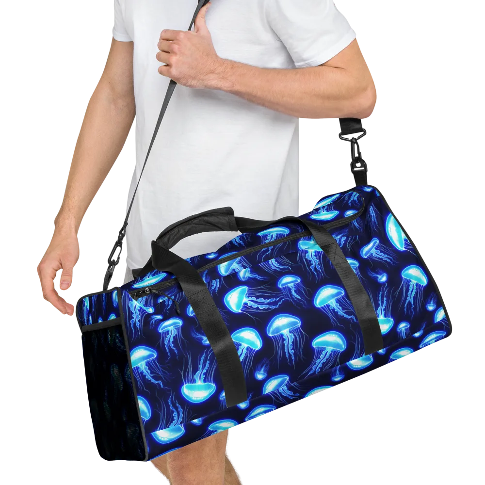 Azure Jellyscape on Duffle Bag — Right Front
