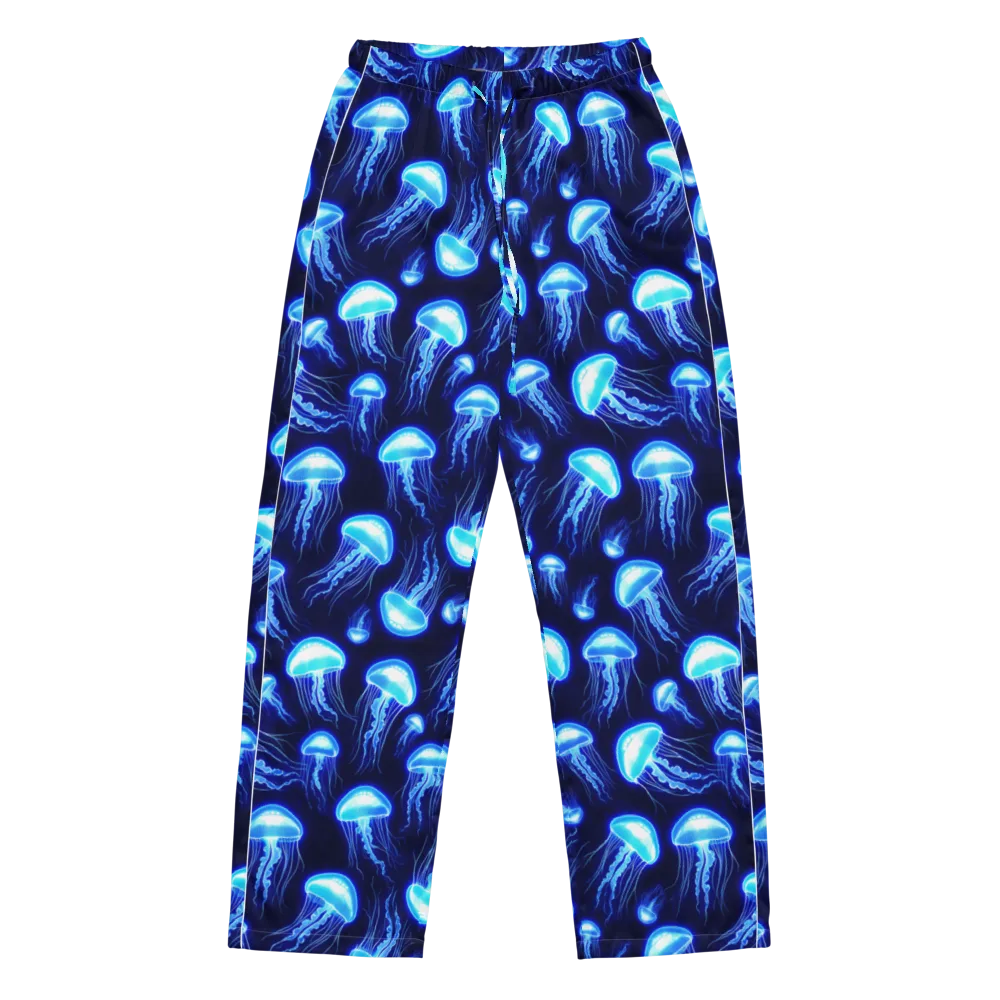 Azure Jellyscape on Women's Pajama Pants — Front