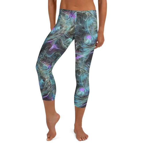 Deep Space Opal on a Capri Leggings