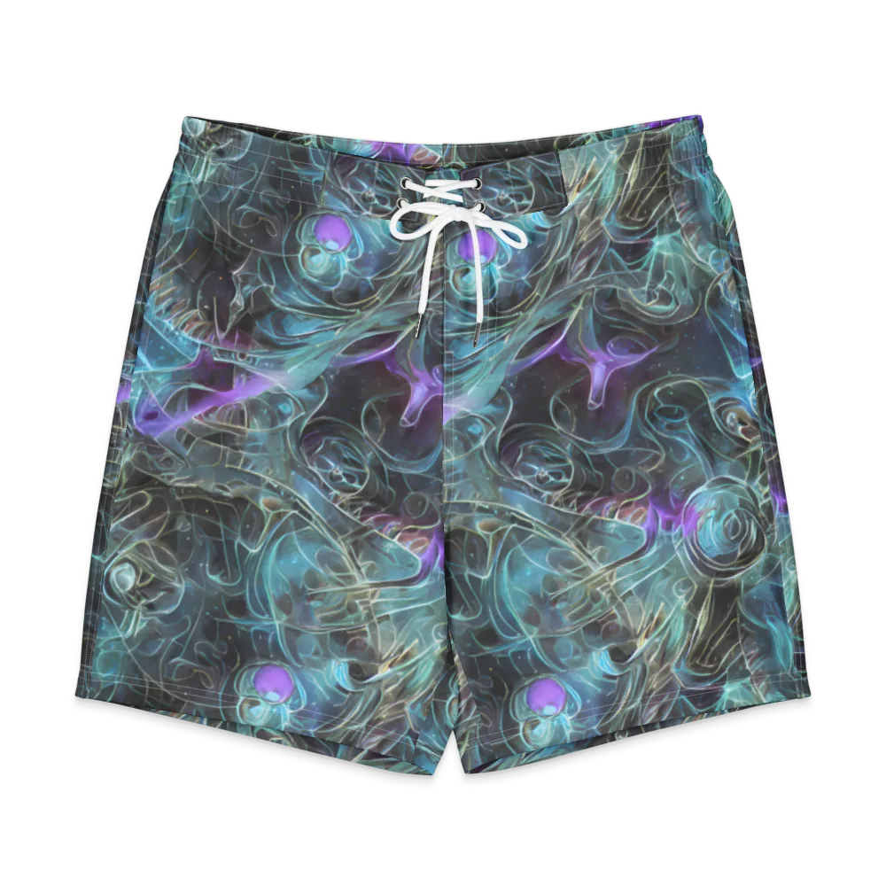 Deep Space Opal on Men's Board Shorts — Front