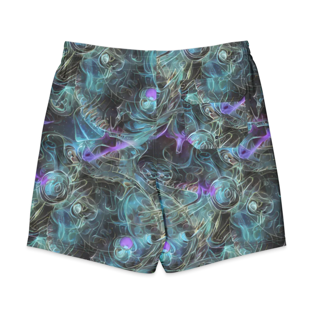 Deep Space Opal on Men's Board Shorts — Back