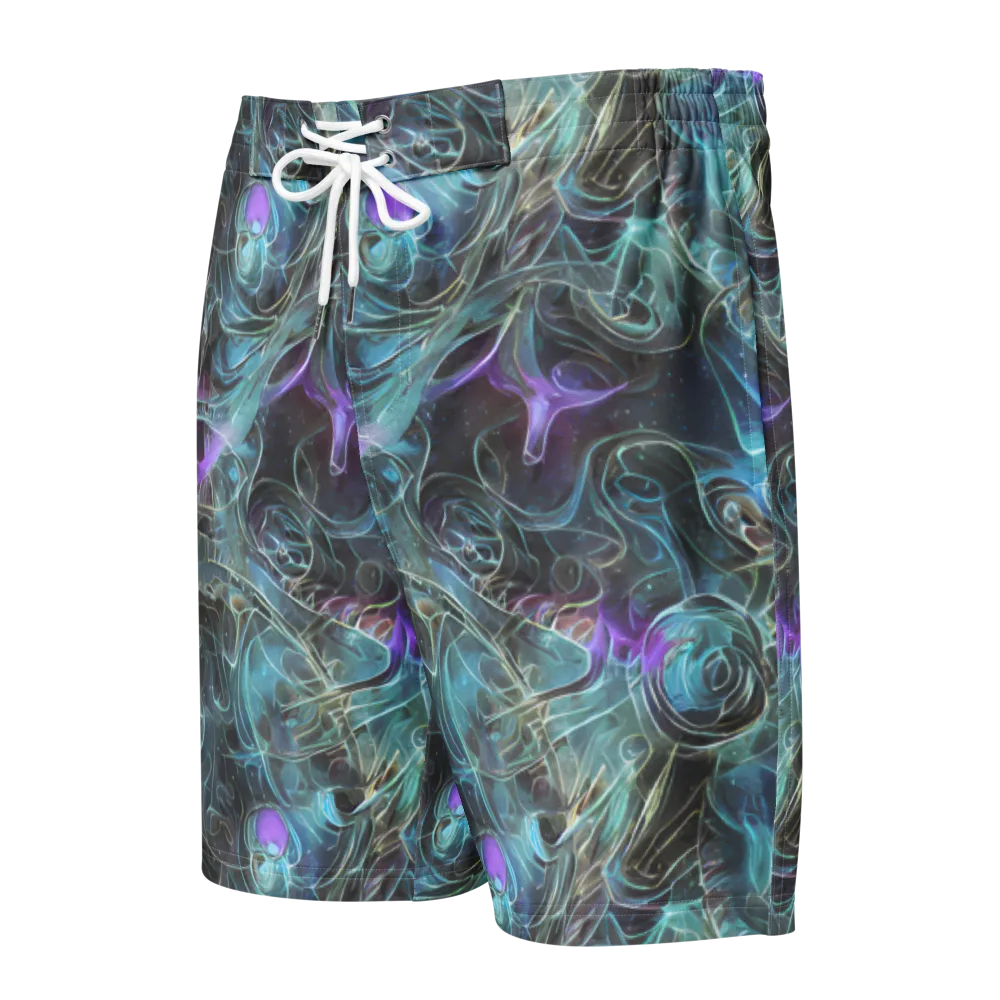 Deep Space Opal on Men's Board Shorts — Front