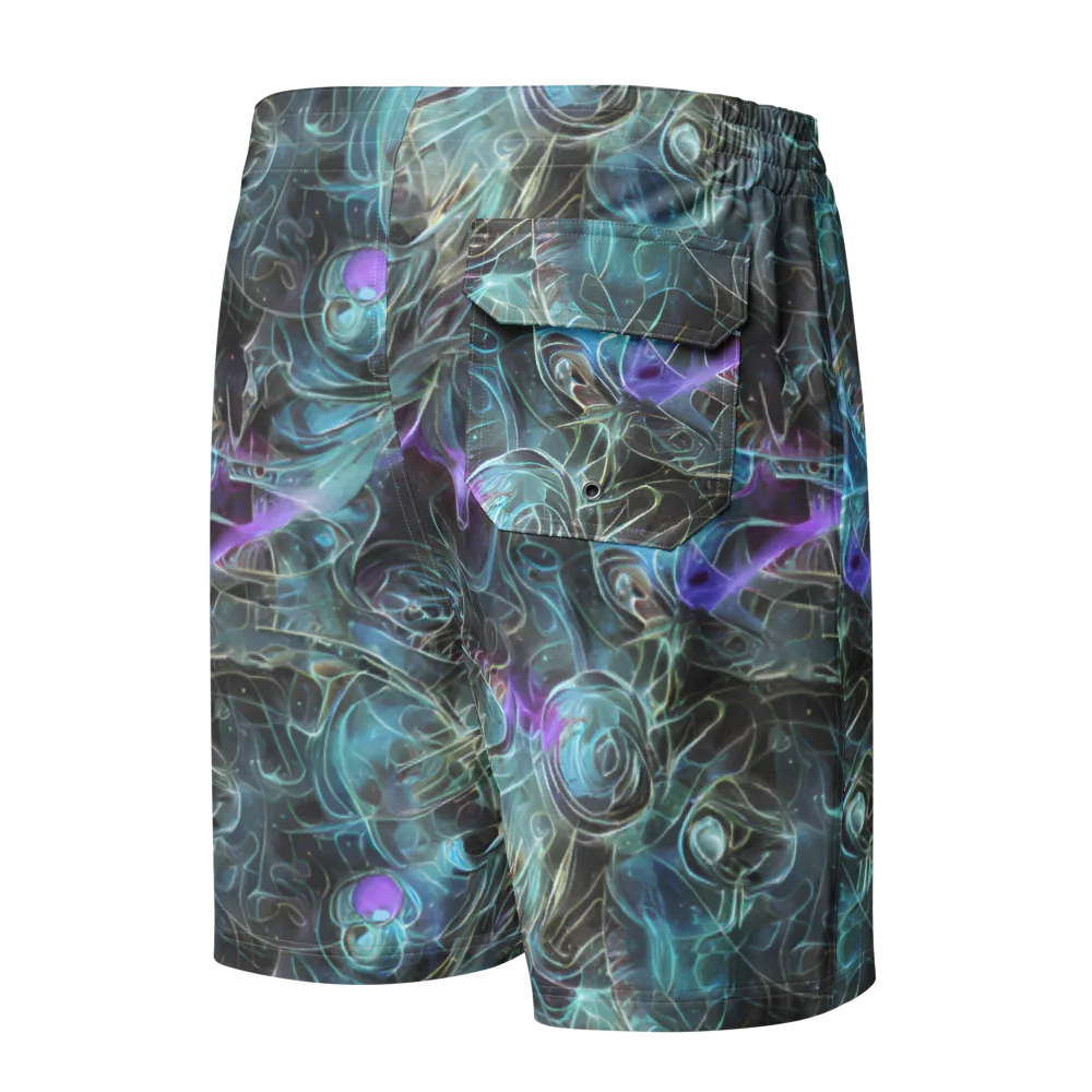 Deep Space Opal on Men's Board Shorts — Back