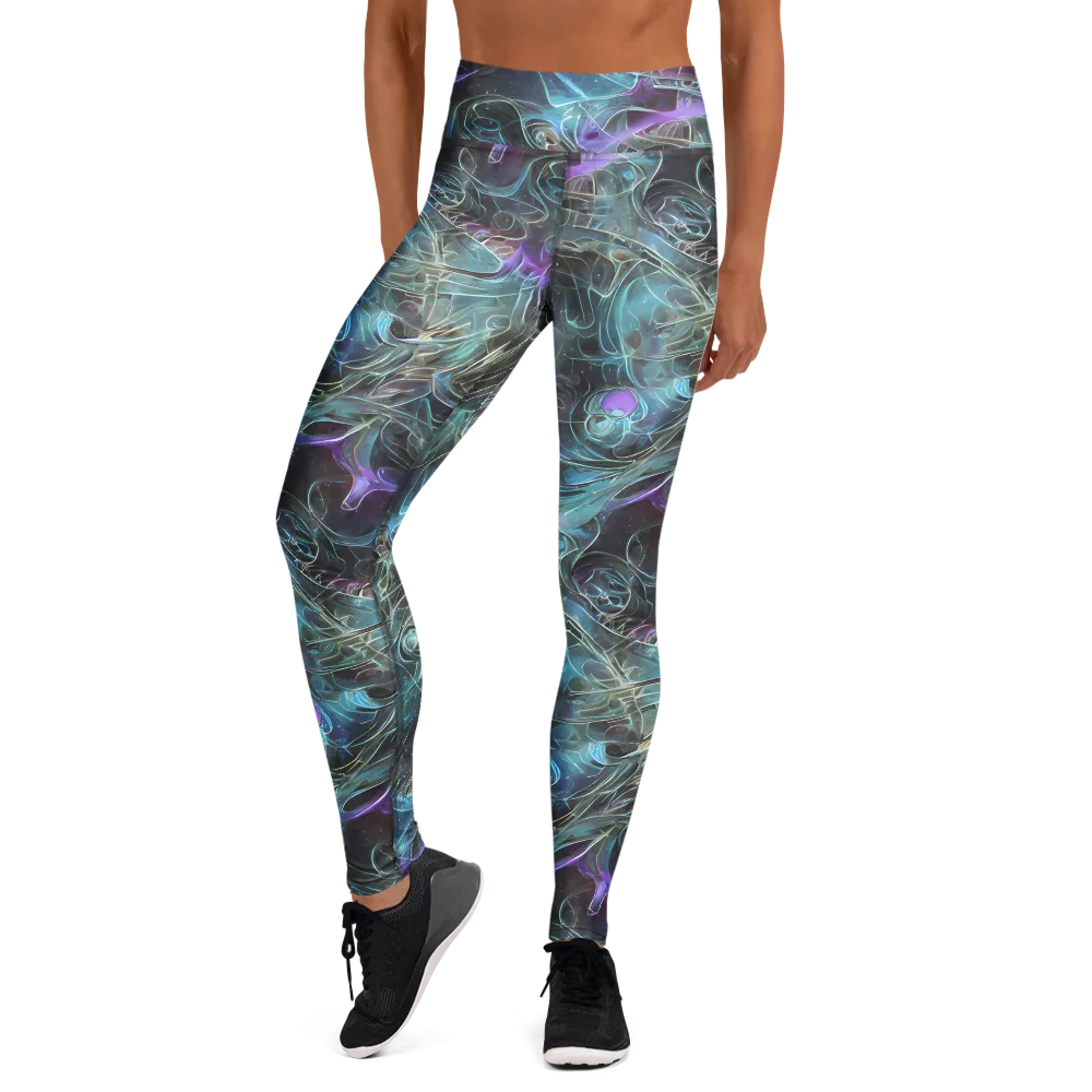 Deep Space Opal on Yoga Leggings — Front