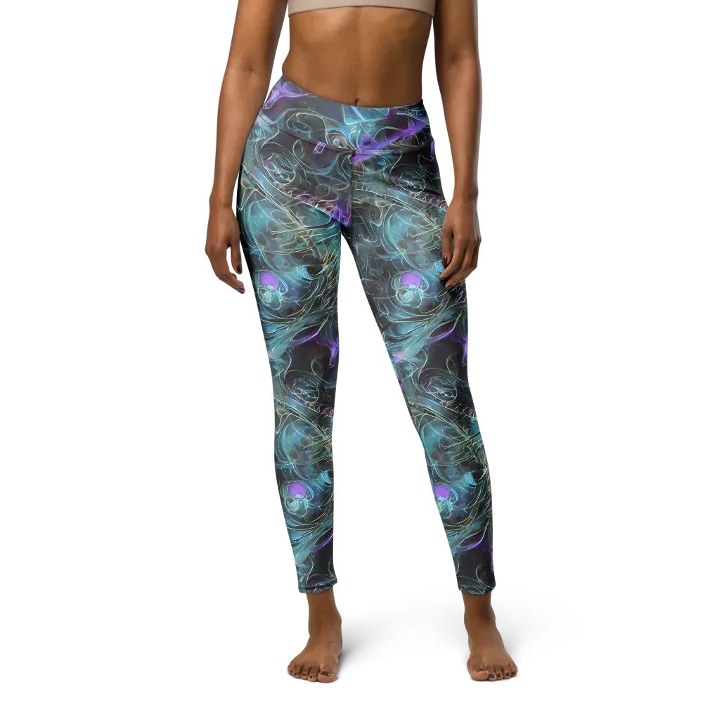 Deep Space Opal on Yoga Leggings — Front