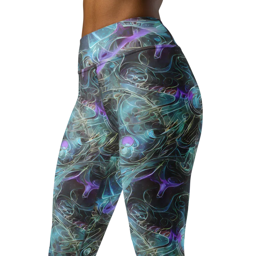 Deep Space Opal on Yoga Leggings — Left Front