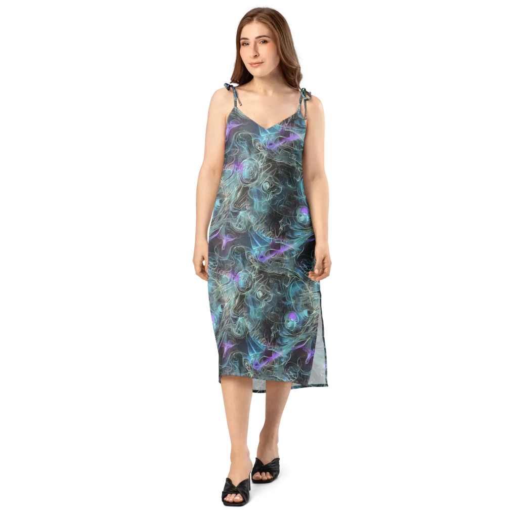 Deep Space Opal on Slip Dress — Front
