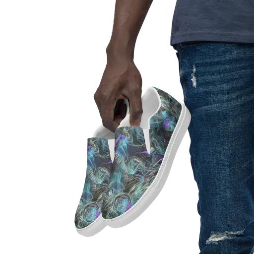 Deep Space Opal on a Men's Slip-On Canvas Shoes
