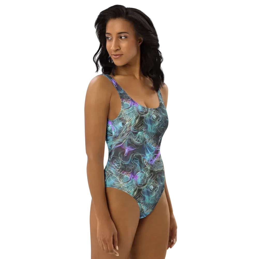 Deep Space Opal on One-Piece Swimsuit — Right