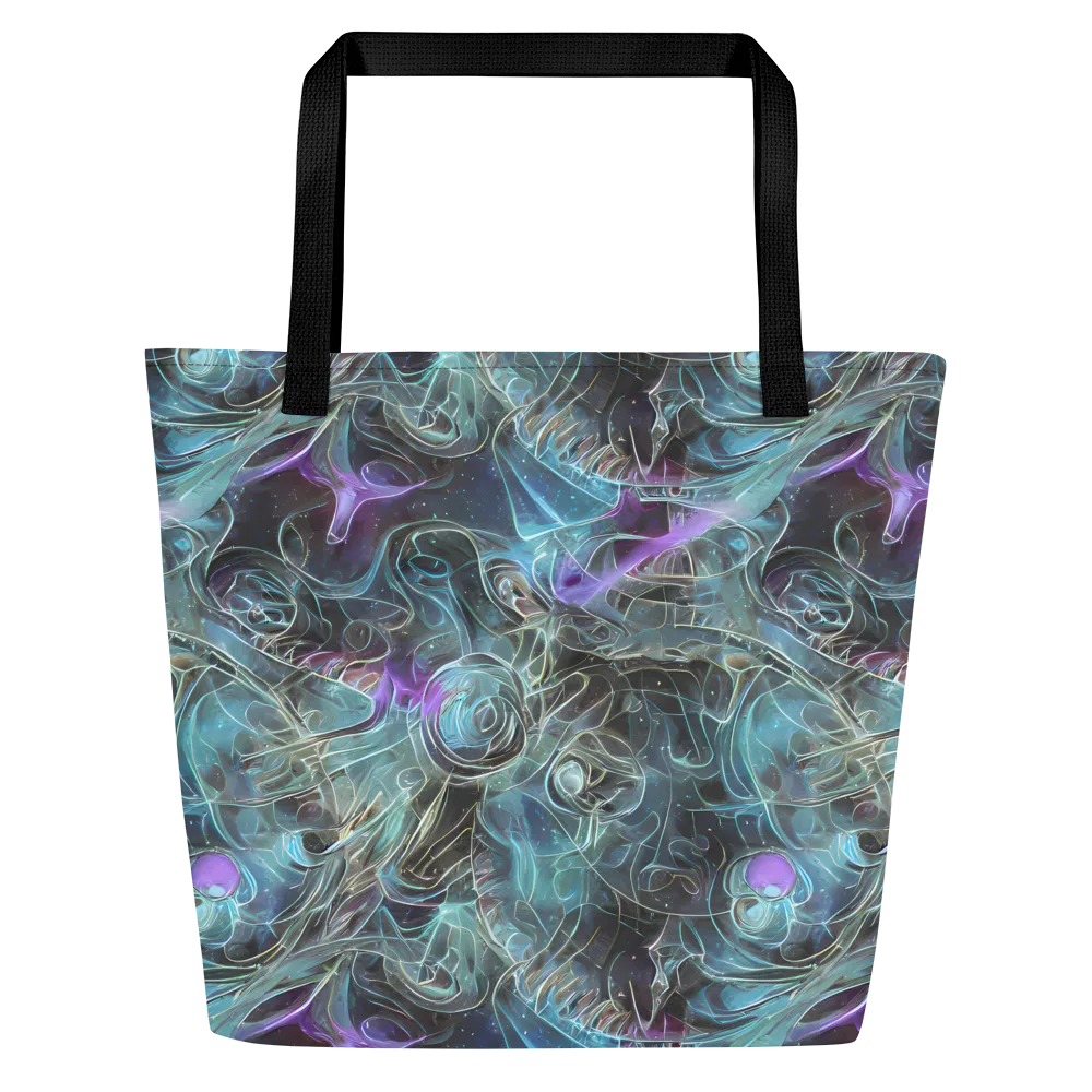 Deep Space Opal on Large Tote Bag W/ Pocket — Front