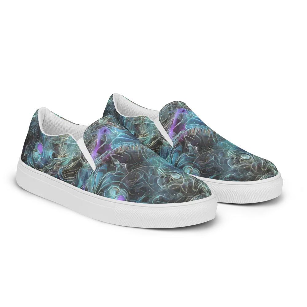 Deep Space Opal on Women's Slip-On Canvas Shoes — Right Front