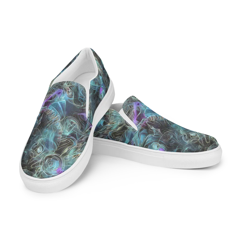 Deep Space Opal on Women's Slip-On Canvas Shoes — Left Front