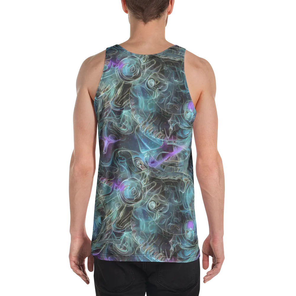 Deep Space Opal on Men's Tank Top — Back