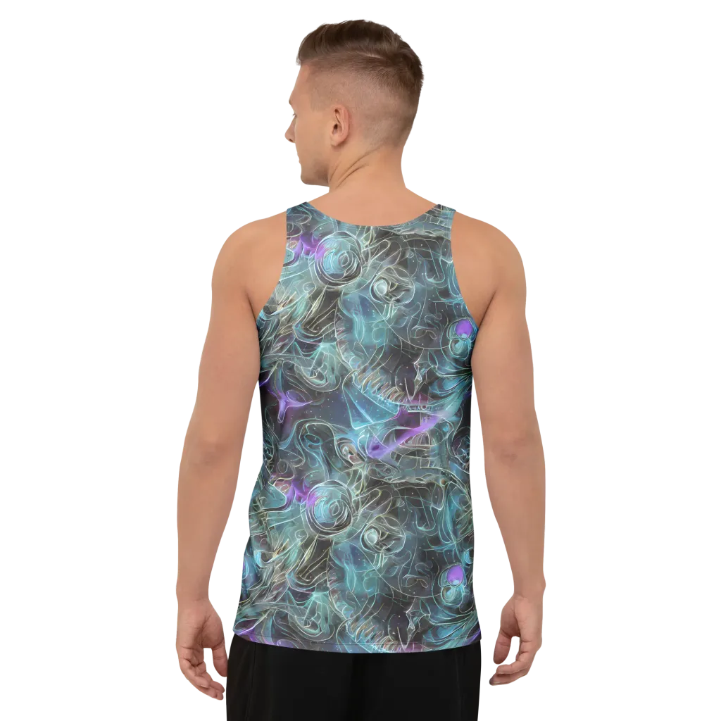 Deep Space Opal on Men's Tank Top — Back