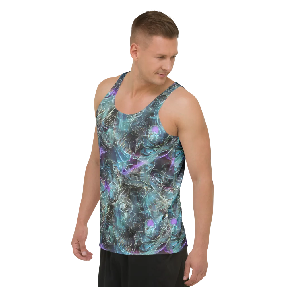 Deep Space Opal on Men's Tank Top — Left Front
