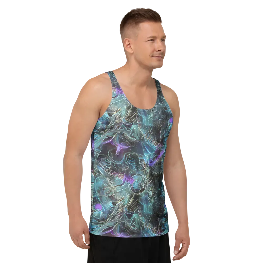 Deep Space Opal on Men's Tank Top — Right Front