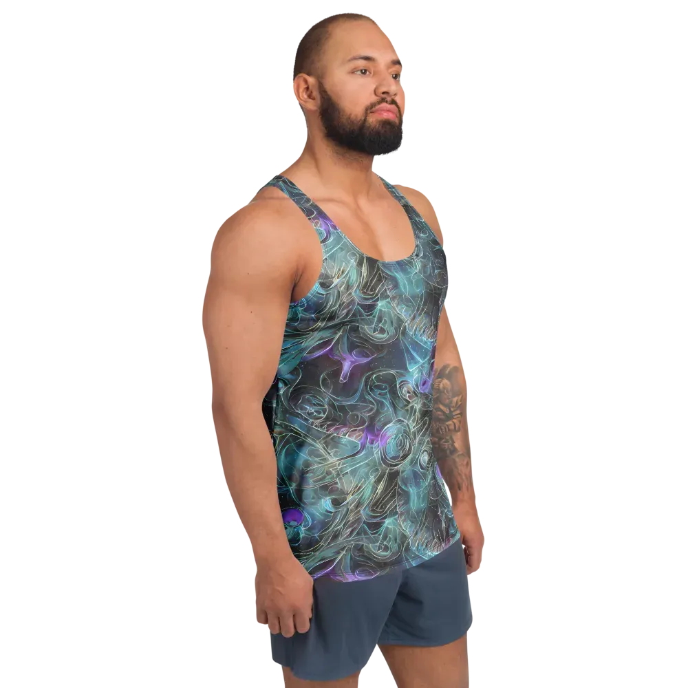 Deep Space Opal on Men's Tank Top — Right Front